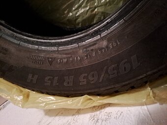 Na predaj M+S 195/65 R 15. - 2