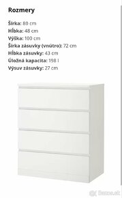 Predam komody Ikea MALM - 2