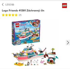 LEGO Friends 41381 Záchranársky čln - 2