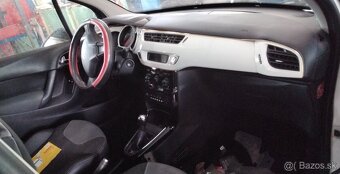 CITROEN C3 1.4 2011 predám PIATE DVERE, AIRBAGY SADA, RIADEN - 2