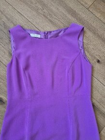 fialové púzdrové šaty veľ. 40 - 2