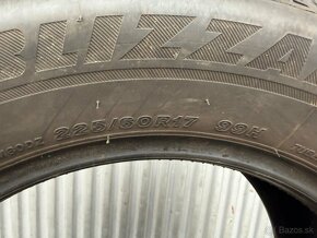 2ks Zimne pneumatiky BRIDGESTONE 225/60 R17 - 2