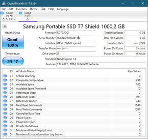 Samsung Portable SSD T7 Shield 1 TB modrý - 2