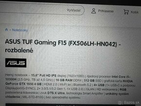 Asus Tuf Gaming F15 - 2