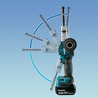 Makita DBS180Z - akumulátorový pásový pilník - 2