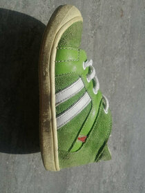 Detské topánky RAK zelené v24 CELOKOŽENé - 2