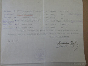 Dokument r. 1914 Kežmarok, evanjelické lýceum, riaditeľ - 2