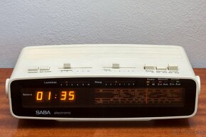 Vintage rádiobudík SABA - 2