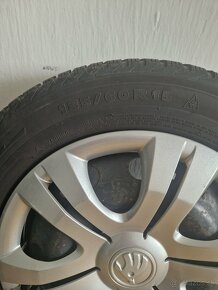 Plechové disky+zim. pneu Michelin Alpin 185/60 R15 - 2