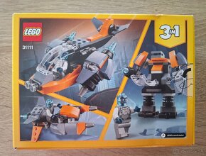 Lego Creator 3 v 1 (31111) Kyberdron -  nové neotvorené - 2