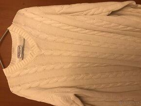 BURBERRY originál vintage snehobiely pánsky sveterik XL - 2