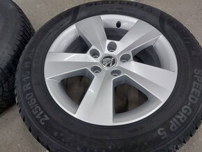 5x112R16 elektrony ŠKODA-215/60R16 zimné pneumatiky - 2