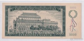 Československo bankovka 5000 Korún 1945 UNC - 2