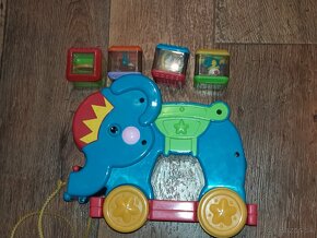 Slon ťahací - hra melodiu, kocky .. Fisher price - 2