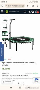 Aga Fitness s madlom 130 cm zalena - 2