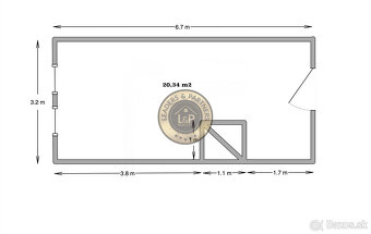 Na prenájom kancelária 20 m², Mäsiarská ul., Košice-Staré Me - 2