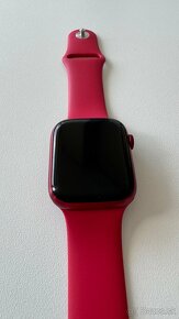 Apple watch 7 45mm červený hliník - 2