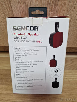 SENCOR Bluetooth Speaker SSS 1060 NYX MINI RED - 2