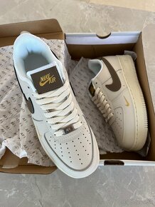 Nike Air force 1 béžovo hnedé tenisky - 2