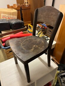 Detská drevena retro stolička - 2