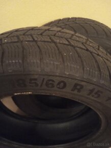 Predám 4ks zimné pneumatiky 185/60r15 barum - 2