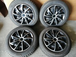 15" 5x100 zimné kolesá na Škoda Rapid, Fabia 185/60 r15 - 2