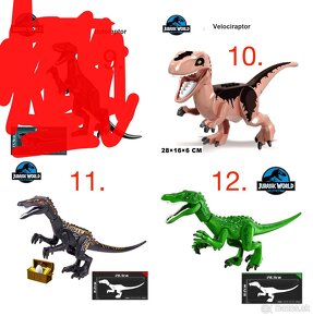 Obrovské dinosaury typ lego - nové, nehrané - 2