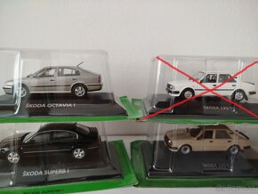 Predám modely škoda 1:43. cena za kus. - 2