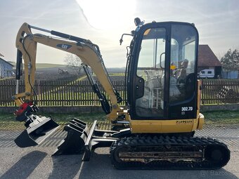 Minibagr CAT 302.7D CR hyd.svahovka+podkopy, 3t - 2