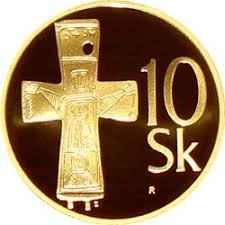 Zlatá minca, replika 10 SK, rok 2008, mincovňa Kremnica - 2