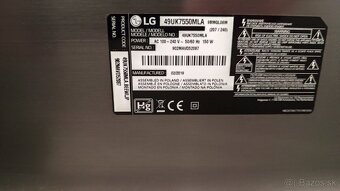 Predám tv LG 49UK7550MLA - 2