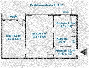 Predaj 2izb. byt, Bratislava - Nové Mesto, Sibírska ul. - 2