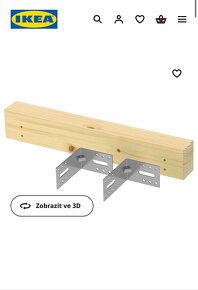 Podporne konzoly na kuchynsky ostrovcek IKEA Metod - 2