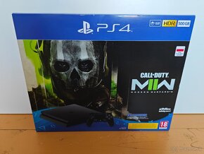 ✅ PS4 Slim 500GB + 2x ovládač + 3x Hry ✅ - 2