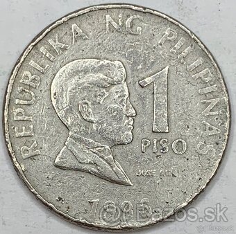 Predám 1 Píso 1996 Filipíny - JOSE RIZAL - 2