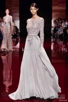 exkluzívne večerné / plesové šaty v štýle ELIE SAAB v.S - 2