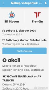 Lístok na Slovan Bratislava - AS Trenčín - 2