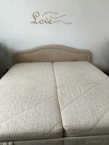 Predám manželskú posteľ 180x200 cm - 2