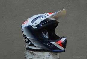 MX helma shot modrá červená metalíza - 2