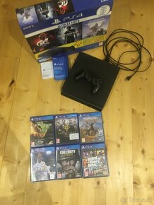 Predávam PS4 Slim + hry ako GTA COD - 2