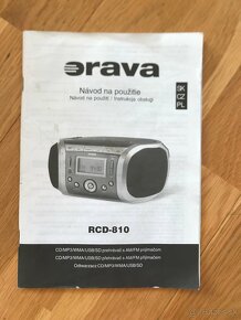 radio s cd prehravacom Orava RDC-810 - 2