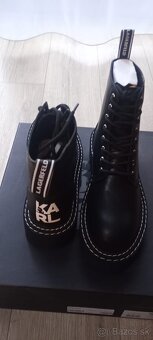 Karl Lagerfeld čizmy 40 / veľkosť 9 biker boots - 2