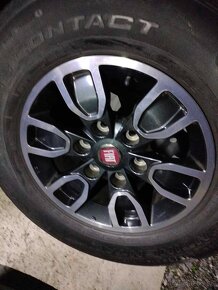 4ks alu disky orig. Fiat r16 6x139,7 pneu 245/70 r16 - 2