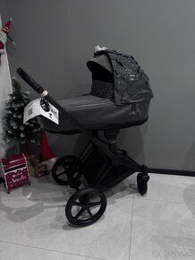 Cybex priam 4.0 simple flowers dark grey - 2