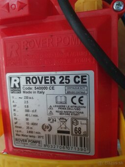 Predám čerpadlá ROVER 25 a NOVAX G 20 - 2