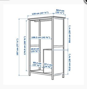 Šatníková skriňa Hemnes - 2