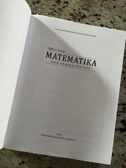 MATEMATIKA pre farmaceutov - 2