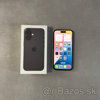 Nový iPhone 16 Black. Záruka - 2