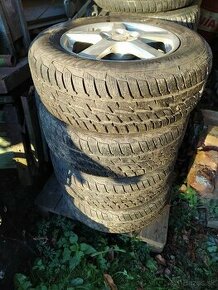 ALU disky 5x114,3 r16 a zimné pneu 215/65R16 - 2