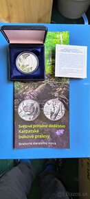 10 Euro PROOF Karpatské bukové pralesy s letakom - 2